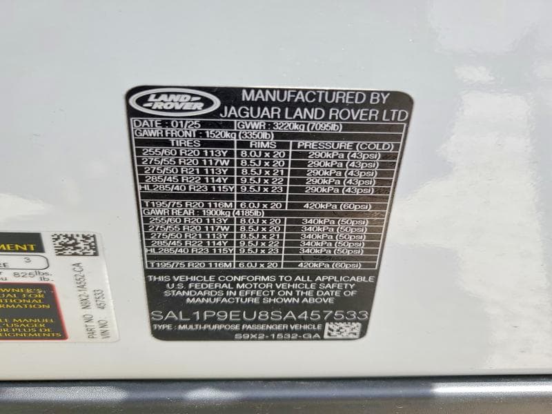 2025 LAND ROVER RANGE ROVER SPORT SE SE 13