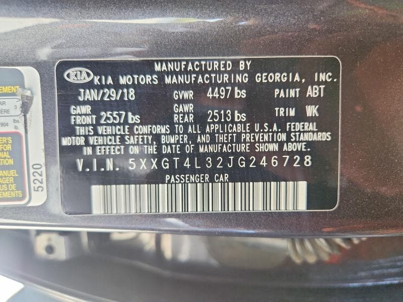 2018 KIA OPTIMA 13