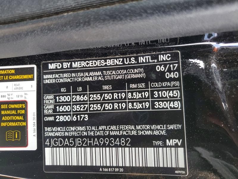 2017 MERCEDES-BENZ GLE 350 14