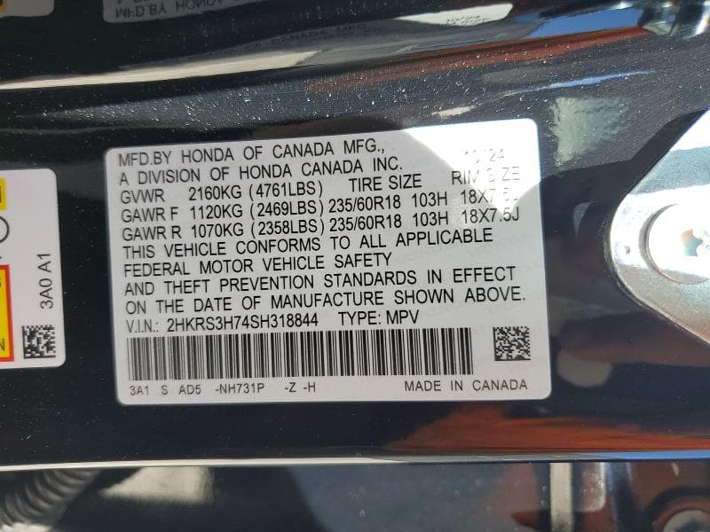2025 HONDA CR-V EXL 12
