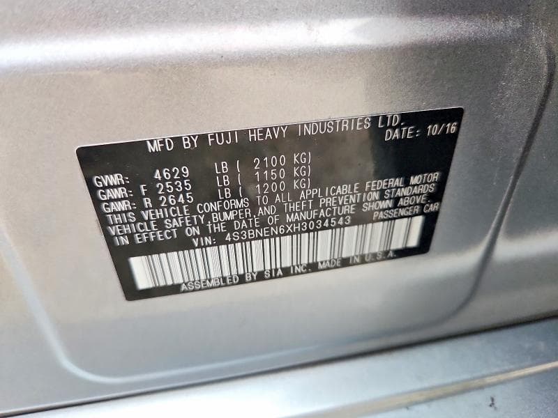 2017 SUBARU LEGACY 3.6R LIMITED 13