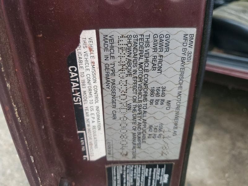 1983 BMW 320 I 12