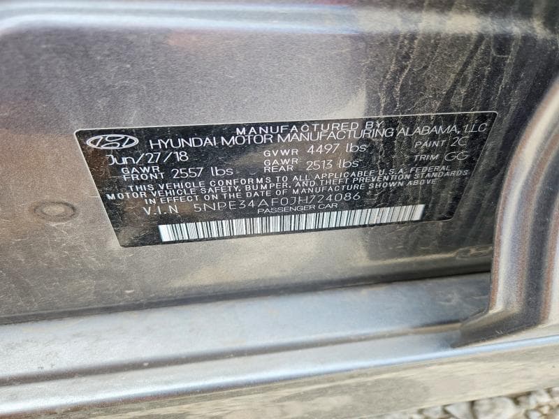2018 HYUNDAI SONATA SEL+ 12