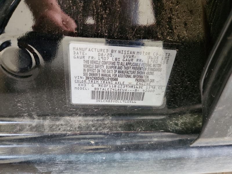 2020 NISSAN VERSA S 12