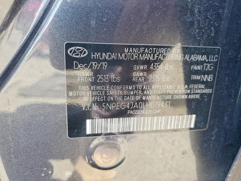 2020 HYUNDAI SONATA SE 12
