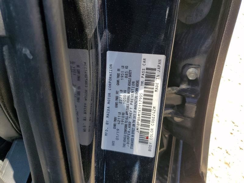 2019 MAZDA 3 PREFERRED PREFERRED 12