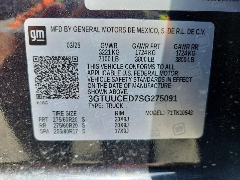 2025 GMC SIERRA K1500 ELEVATION K1500 ELEVATION 12