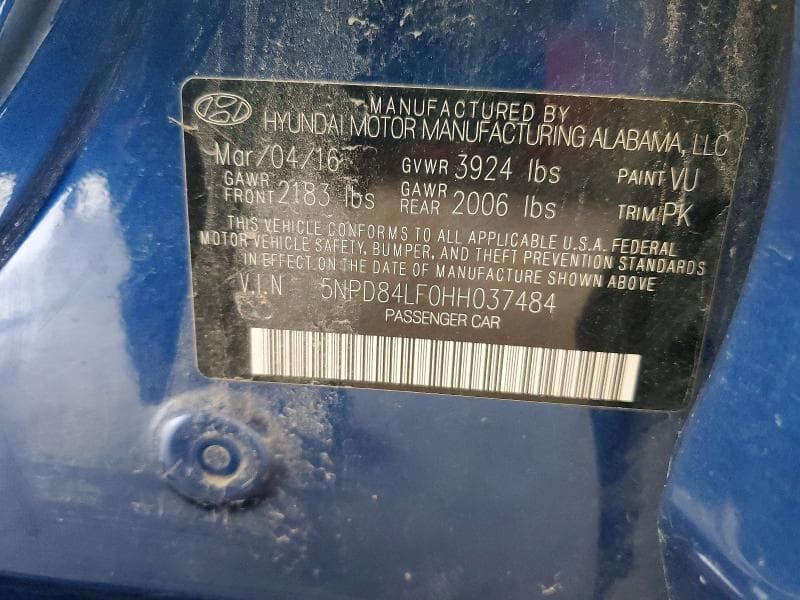 2017 HYUNDAI ELANTRA SE 12