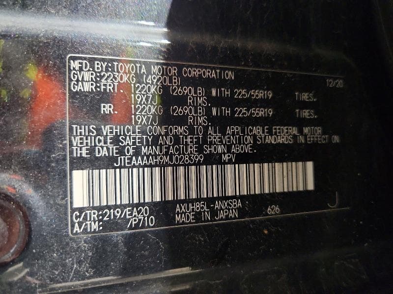 2021 TOYOTA VENZA LIMITED LIMITED 14