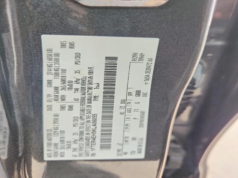 2019 FORD RANGER XL XL 13