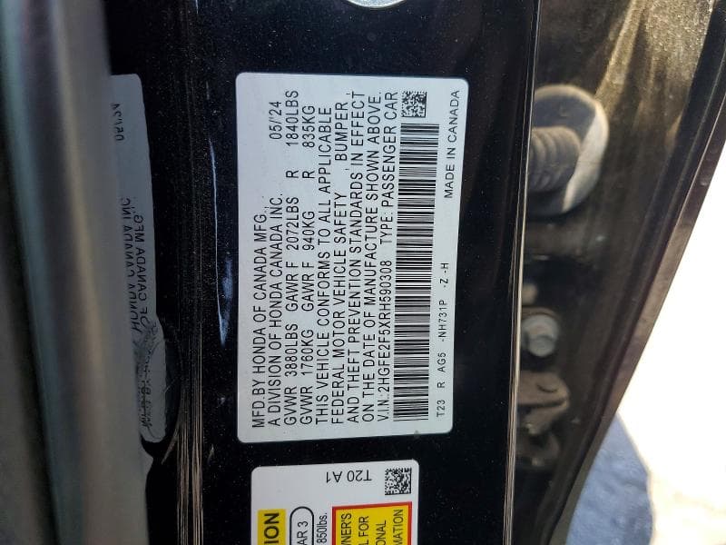 2024 HONDA CIVIC SPORT 12