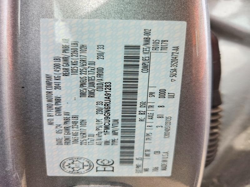 2024 FORD ESCAPE ACTIVE 12