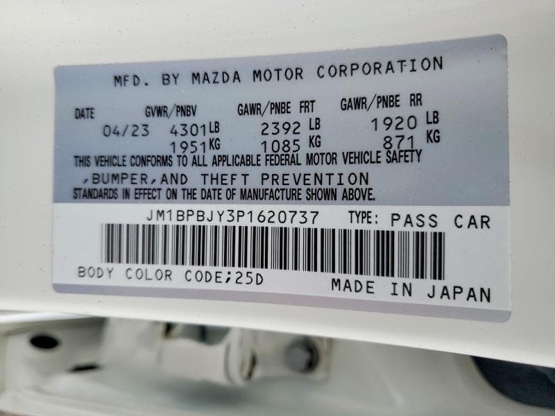 2023 MAZDA 3 12