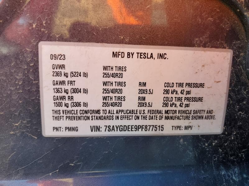 2023 TESLA MODEL Y 12