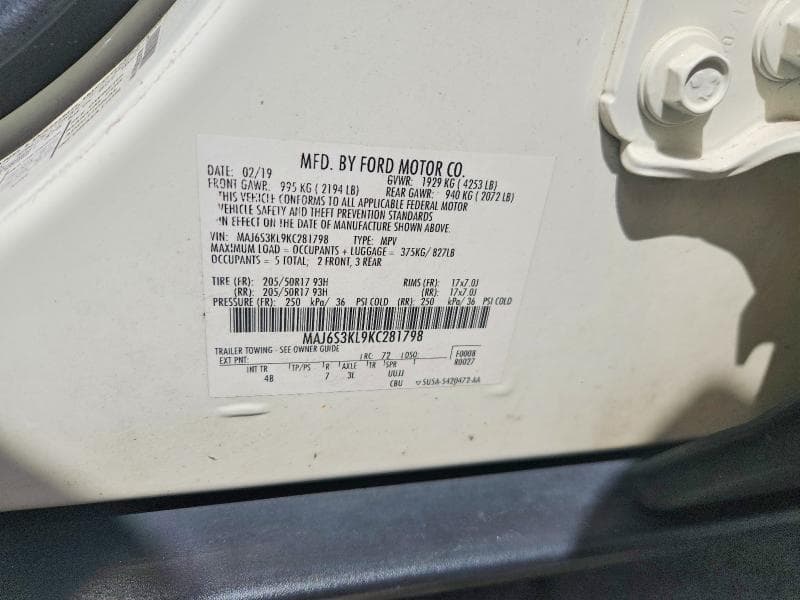 2019 FORD ECOSPORT TITANIUM TITANIUM 13