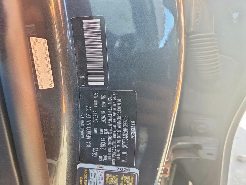 2021 KIA FORTE GT LINE GT LINE 12
