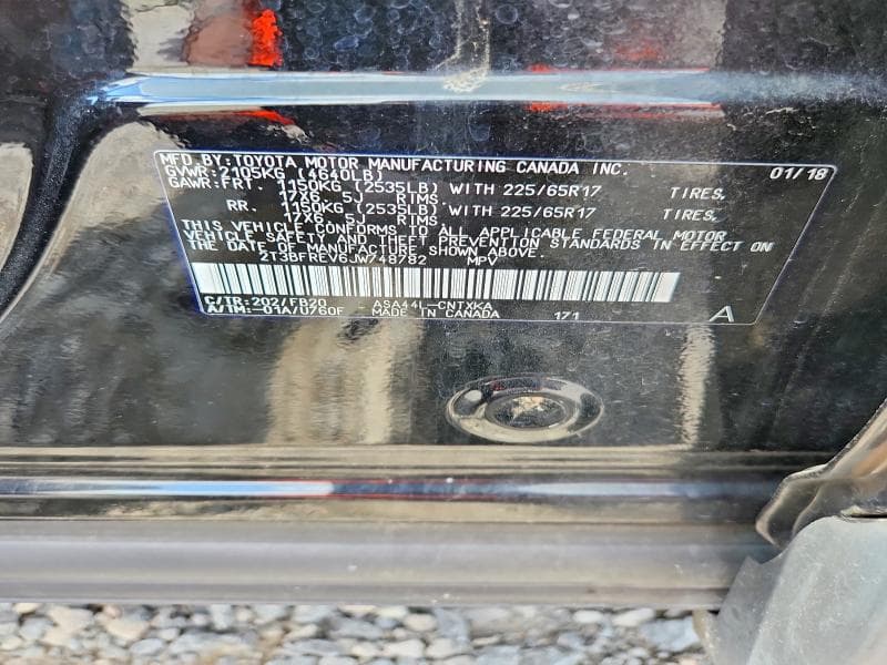 2018 TOYOTA RAV4 XLE (M GRADE) 13