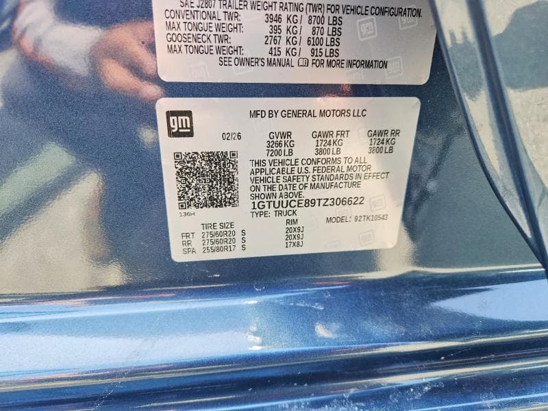 2026 GMC SIERRA K1500 ELEVATION K1500 ELEVATION 12