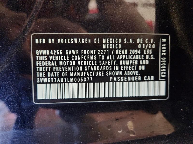 2020 VOLKSWAGEN GTI S S 12