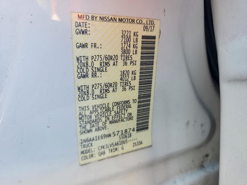 2017 NISSAN TITAN SL 13