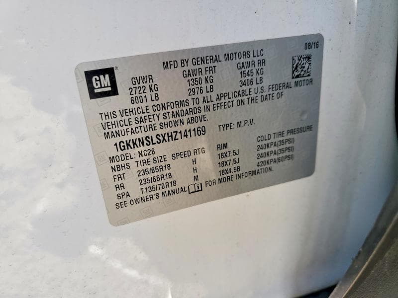 2017 GMC ACADIA SLE SLE 14