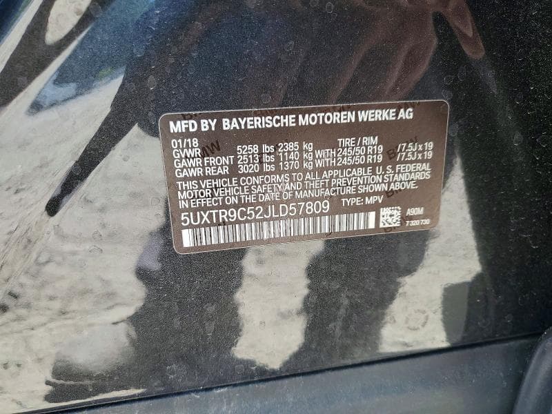 2018 BMW X3 XDRIVE30I 13