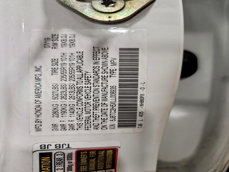 2020 ACURA RDX TECHNOLOGY TECHNOLOGY 13