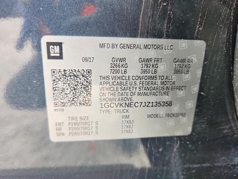2018 CHEVROLET SILVERADO K1500 K1500 12