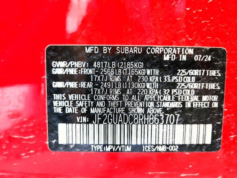 2024 SUBARU CROSSTREK PREMIUM 12