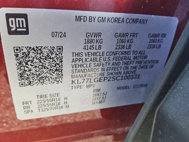2025 CHEVROLET TRAX 1RS 13