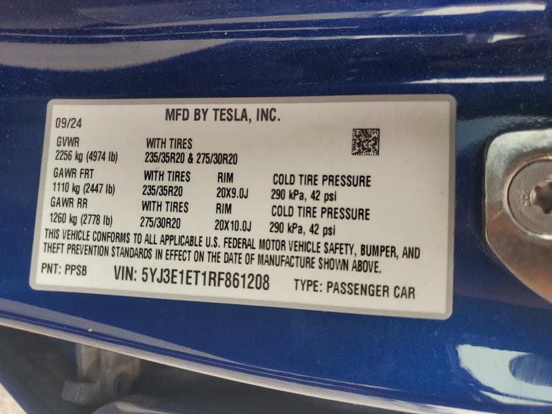 2024 TESLA MODEL 3 12