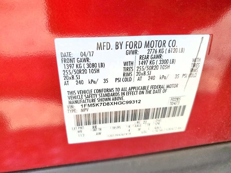 2017 FORD EXPLORER XLT 13