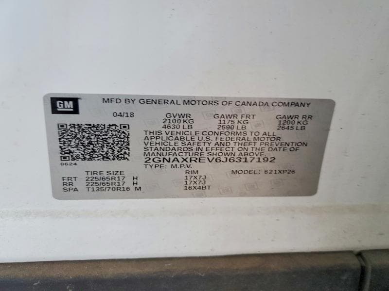 2018 CHEVROLET EQUINOX LS 14