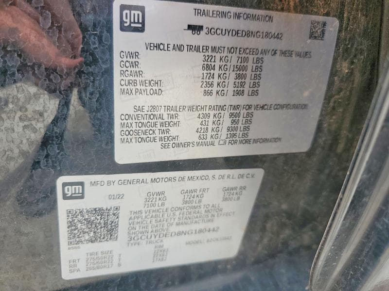 2022 CHEVROLET SILVERADO LTD K1500 LT 12
