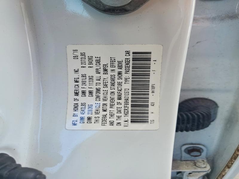 2017 HONDA ACCORD EXL 12