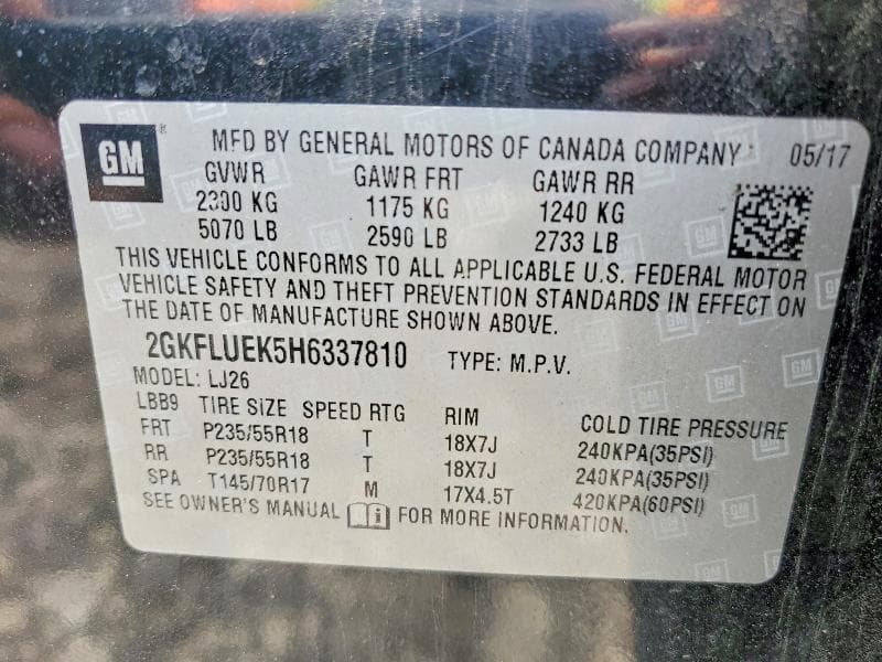 2017 GMC TERRAIN SLT SLT 13