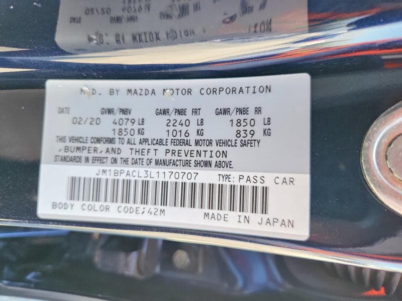 2020 MAZDA 3 SELECT 12