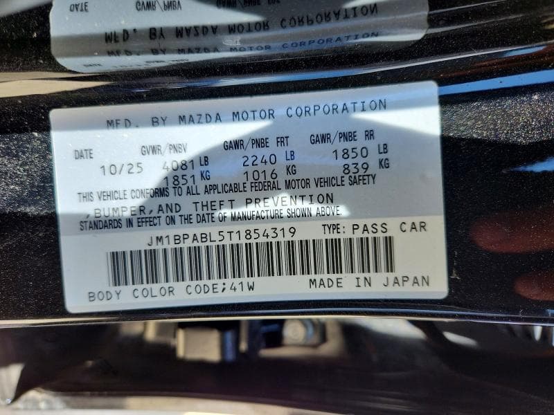 2026 MAZDA 3 SELECT SPORT 13