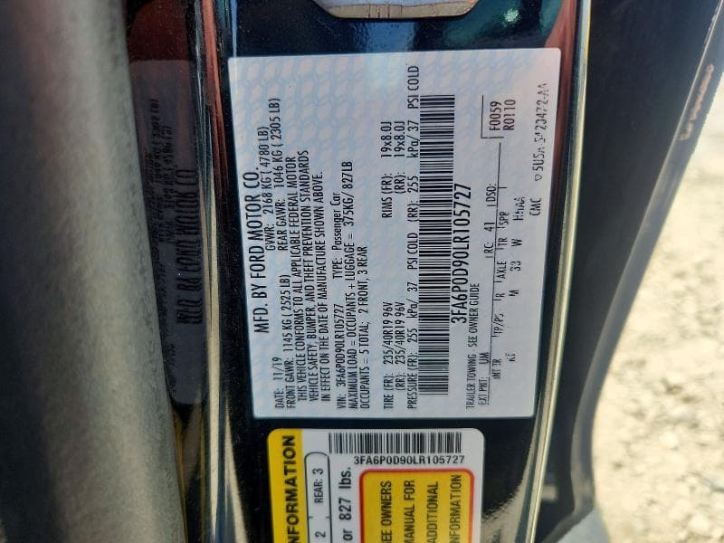 2020 FORD FUSION TITANIUM 12