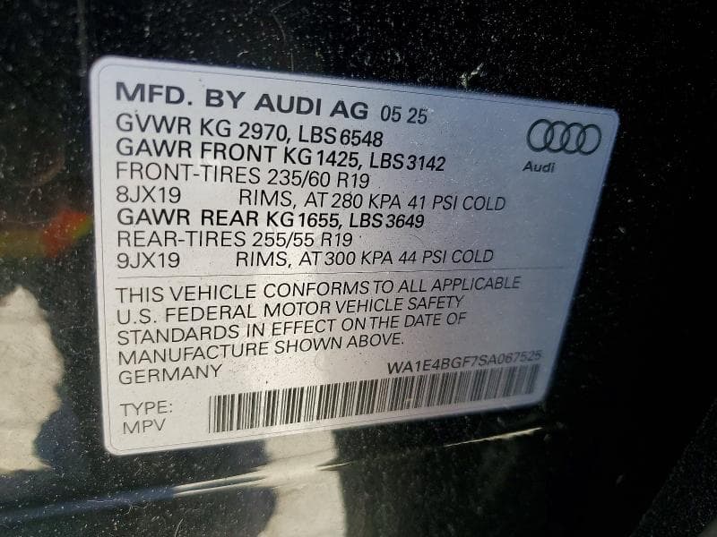 2025 AUDI Q6 E-TRON SPORTBACK PREMIUM PLUS 14