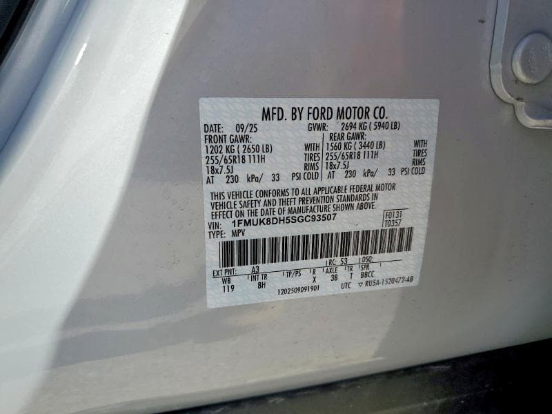 2025 FORD EXPLORER ACTIVE 12