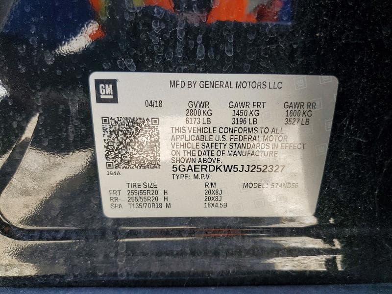 2018 BUICK ENCLAVE AVENIR AVENIR 14