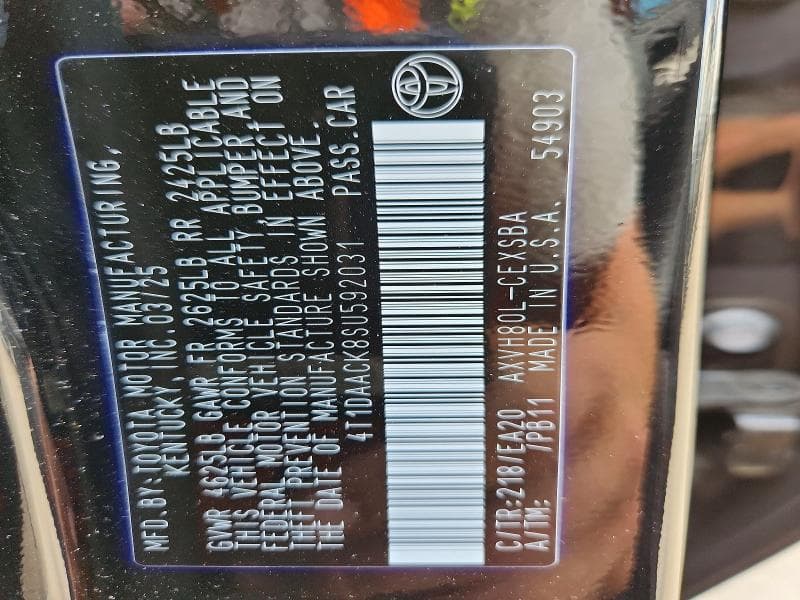 2025 TOYOTA CAMRY SE SE 12