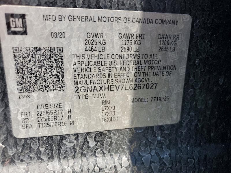 2020 CHEVROLET EQUINOX LS 13