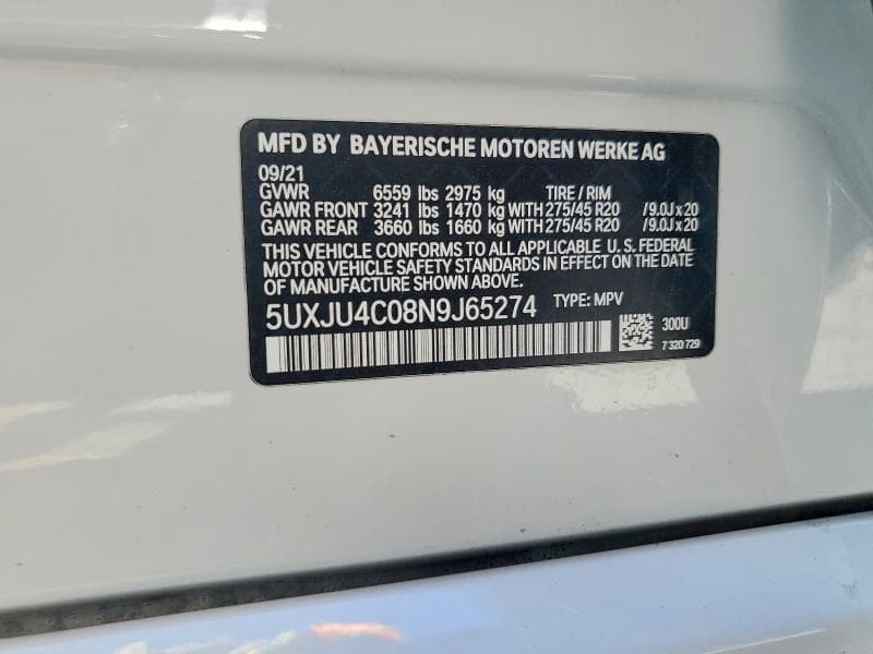 2022 BMW X5 M50I 12