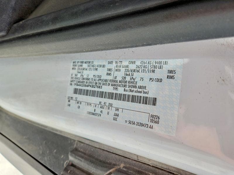 2023 FORD TRANSIT T-350 T-350 13