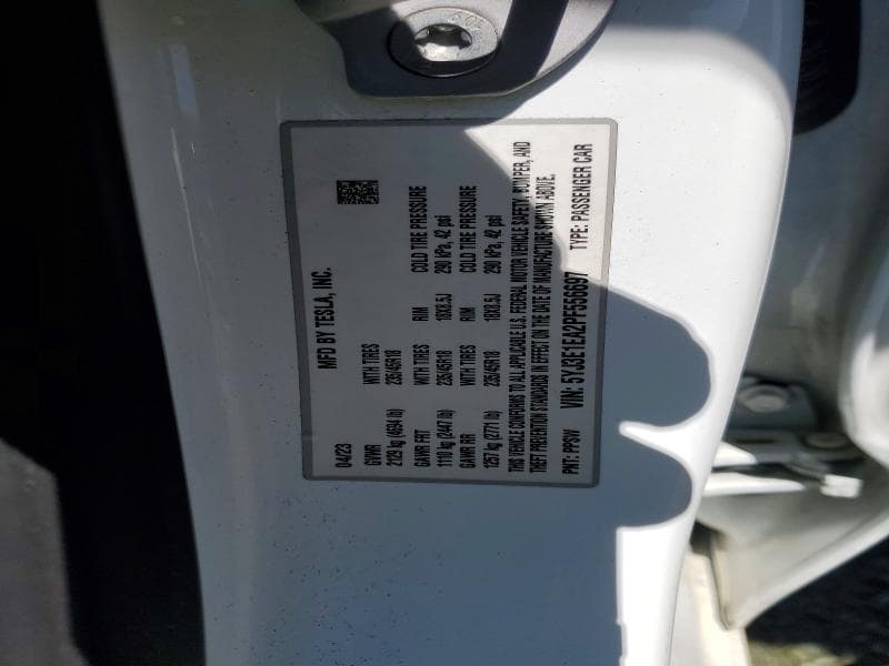 2023 TESLA 3 12