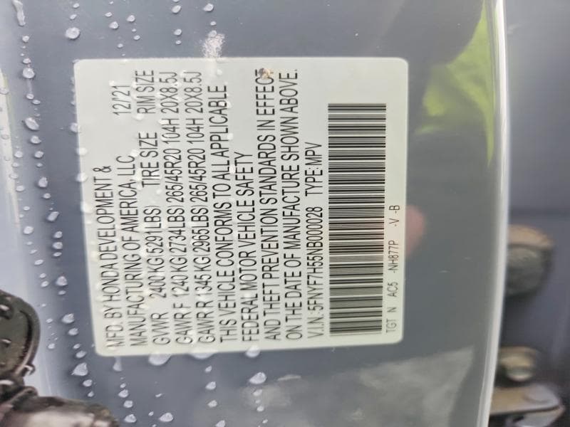 2022 HONDA PASSPORT EXL EXL 13