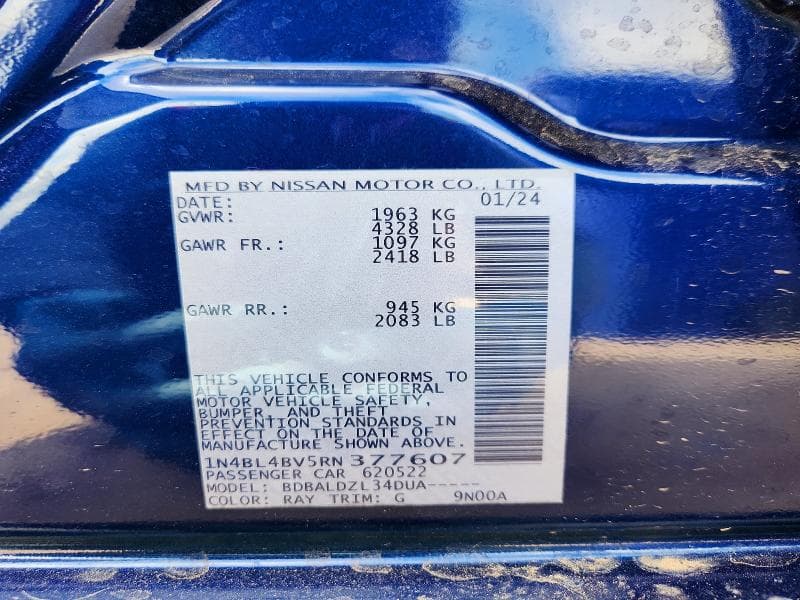 2024 NISSAN ALTIMA S 12