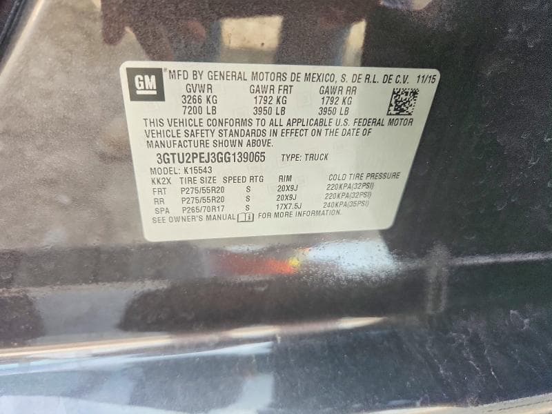 2016 GMC SIERRA K1500 DENALI 12